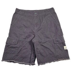 Y2k Bugle Boy Mens 34 Grunge Punk Skater Cargo Shorts Gray Baggy‎ Utility 90s